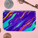 Multicolored Abstract Background Large Coin Purse