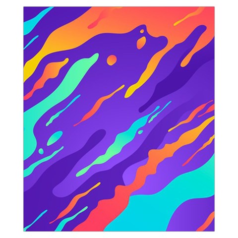 Multicolored Abstract Background Drawstring Pouch (XS) from ArtsNow.com Front