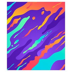Multicolored Abstract Background Drawstring Pouch (XS) from ArtsNow.com Back