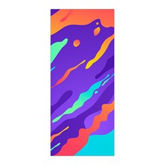 Multicolored Abstract Background Pleated Skirt from ArtsNow.com Back Pleats