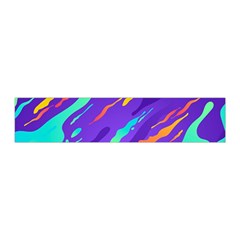 Multicolored Abstract Background Pleated Skirt from ArtsNow.com Waist Band