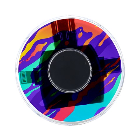 Multicolored Abstract Background On Front