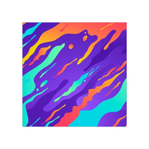 Multicolored Abstract Background Square Tapestry (Small) from ArtsNow.com Front