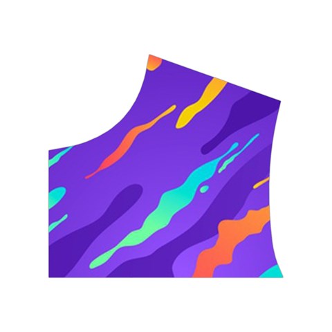 Multicolored Abstract Background Women s Button Up Vest from ArtsNow.com Top Left