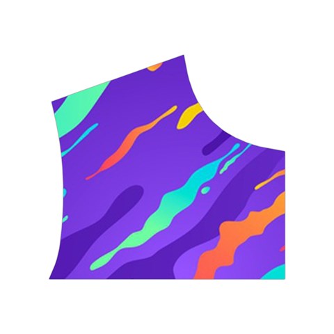 Multicolored Abstract Background Women s Button Up Vest from ArtsNow.com Top Right