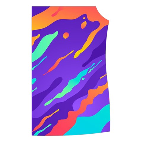 Multicolored Abstract Background Women s Button Up Vest from ArtsNow.com Front Left