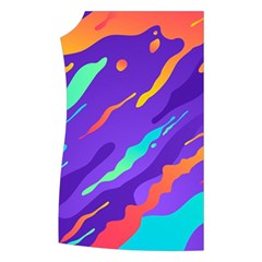 Multicolored Abstract Background Women s Button Up Vest from ArtsNow.com Front Right