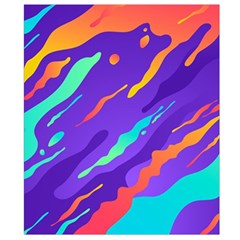 Multicolored Abstract Background Belt Pouch Bag (Large) from ArtsNow.com Back Strap