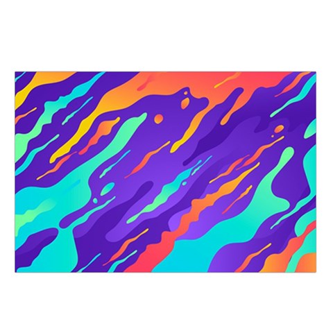 Multicolored Abstract Background Belt Pouch Bag (Large) from ArtsNow.com Loop