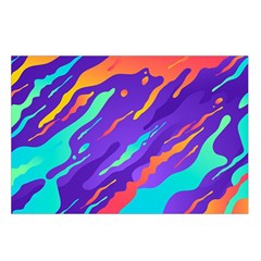 Multicolored Abstract Background Belt Pouch Bag (Large) from ArtsNow.com Loop