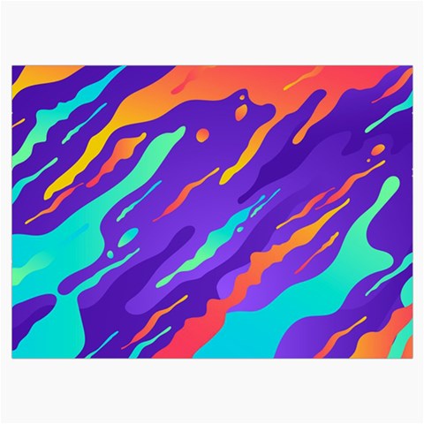 Multicolored Abstract Background Roll Up Canvas Pencil Holder (M) from ArtsNow.com Front