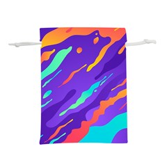 Multicolored Abstract Background Lightweight Drawstring Pouch (L) from ArtsNow.com Front