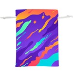Multicolored Abstract Background Lightweight Drawstring Pouch (XL)