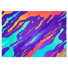 Multicolored Abstract Background Wristlet Pouch Bag (Small) from ArtsNow.com Belt Loop