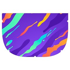 Multicolored Abstract Background Make Up Case (Small) from ArtsNow.com Side Right