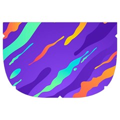 Multicolored Abstract Background Make Up Case (Large) from ArtsNow.com Side Left