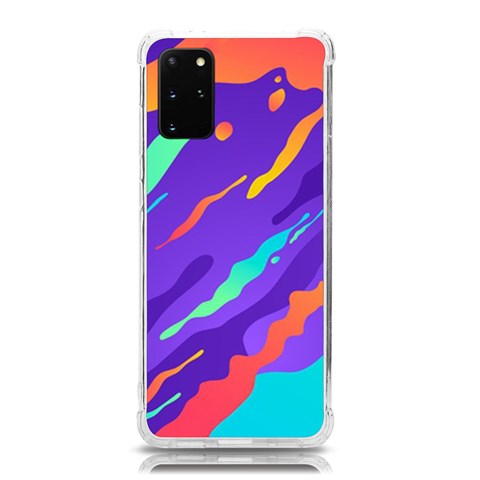 Multicolored Abstract Background Samsung Galaxy S20Plus 6.7 Inch TPU UV Case from ArtsNow.com Front