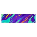 Multicolored Abstract Background Banner and Sign 4  x 1 