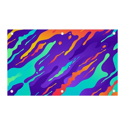 Multicolored Abstract Background Banner and Sign 5  x 3  from ArtsNow.com Front