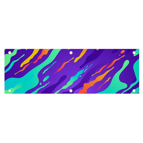 Multicolored Abstract Background Banner and Sign 6  x 2  from ArtsNow.com Front