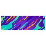 Multicolored Abstract Background Banner and Sign 6  x 2 
