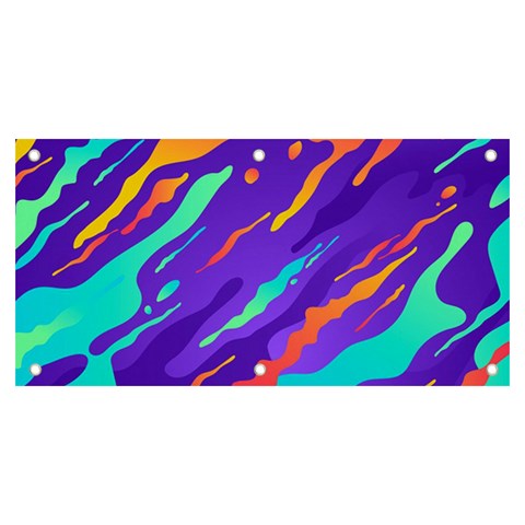 Multicolored Abstract Background Banner and Sign 6  x 3  from ArtsNow.com Front