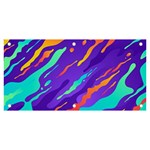 Multicolored Abstract Background Banner and Sign 6  x 3 
