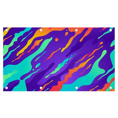 Multicolored Abstract Background Banner and Sign 7  x 4  from ArtsNow.com Front