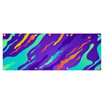 Multicolored Abstract Background Banner and Sign 8  x 3 