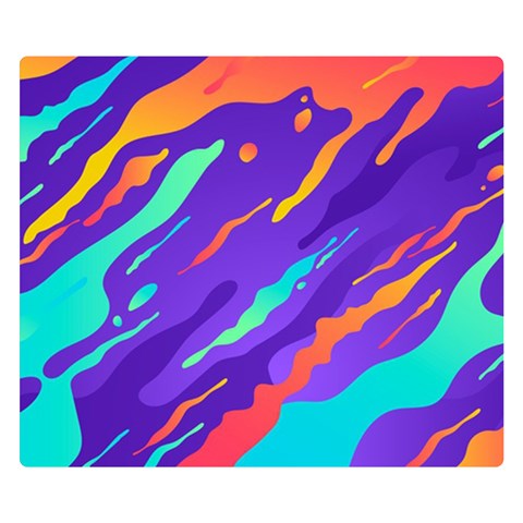 Multicolored Abstract Background Premium Plush Fleece Blanket (Small) from ArtsNow.com 50 x40  Blanket Front