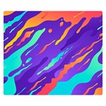 Multicolored Abstract Background Premium Plush Fleece Blanket (Small)