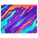 Multicolored Abstract Background Premium Plush Fleece Blanket (Medium)