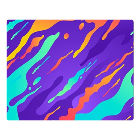 Multicolored Abstract Background Premium Plush Fleece Blanket (Large) from ArtsNow.com 80 x60  Blanket Front