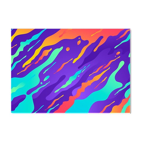 Multicolored Abstract Background Crystal Sticker (A4) from ArtsNow.com Front