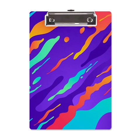 Multicolored Abstract Background A5 Acrylic Clipboard from ArtsNow.com Front