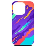 Multicolored Abstract Background iPhone 14 Pro Black UV Print Case
