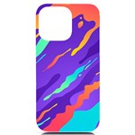 Multicolored Abstract Background iPhone 14 Pro Max Black UV Print Case