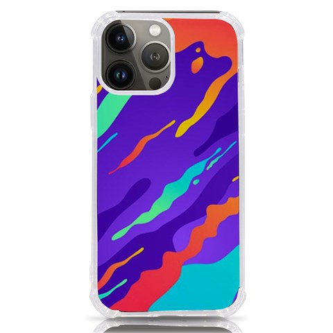 Multicolored Abstract Background iPhone 13 Pro Max TPU UV Print Case from ArtsNow.com Front