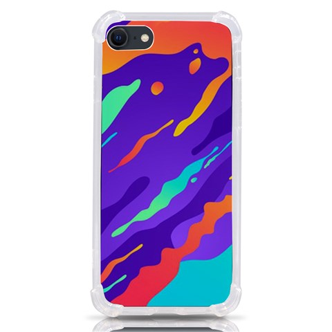 Multicolored Abstract Background iPhone SE from ArtsNow.com Front