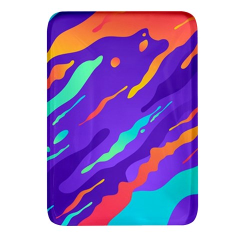 Multicolored Abstract Background Rectangular Glass Fridge Magnet (4 pack) from ArtsNow.com Front