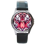Tiger Design Round Metal Watch