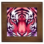 Tiger Design Framed Tile