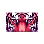 Tiger Design Sticker Rectangular (100 pack)