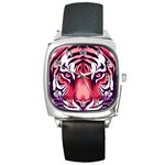 Tiger Design Square Metal Watch