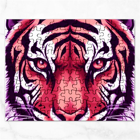 Tiger Design Rectangular Jigsaw Puzzl from ArtsNow.com Front