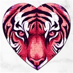 Tiger Design Jigsaw Puzzle (Heart)