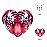 Tiger Design Playing Cards Single Design (Heart)