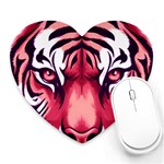 Tiger Design Heart Mousepad