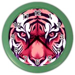 Tiger Design Color Wall Clock