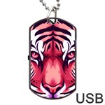 Tiger Design Dog Tag USB Flash (Two Sides)